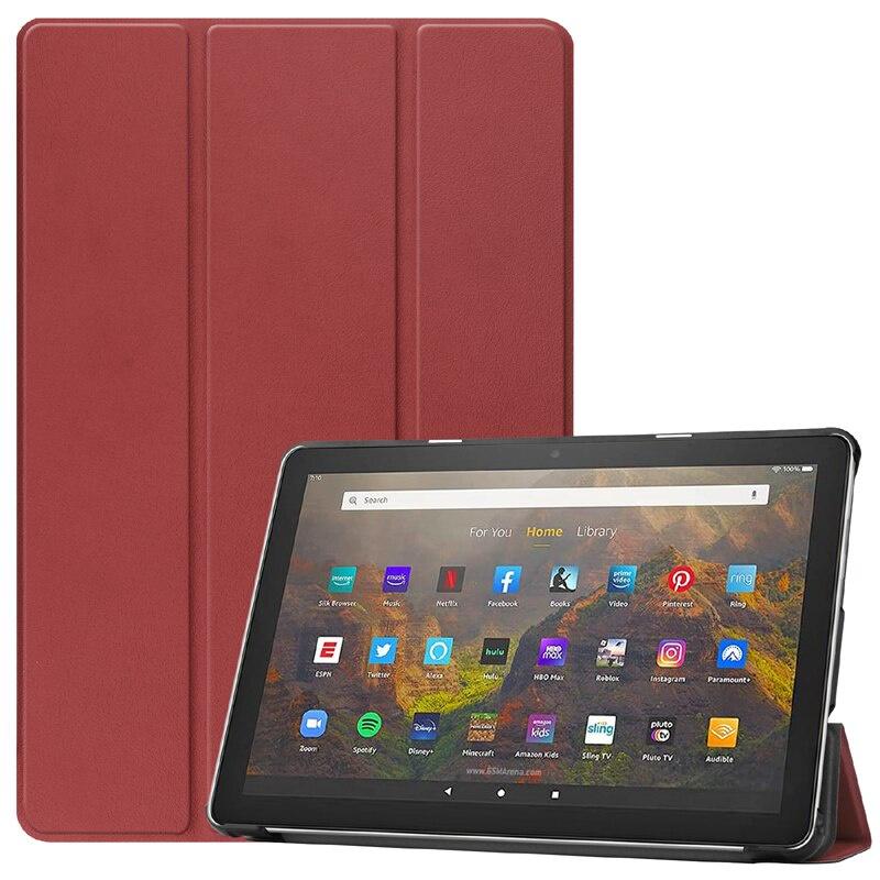 Bao Da Máy Tính Bảng Nắp Lật Nam Châm Thông Minh Cho Amazon New Fire Hd 10 2021 10 Plus 2021 11th Gen