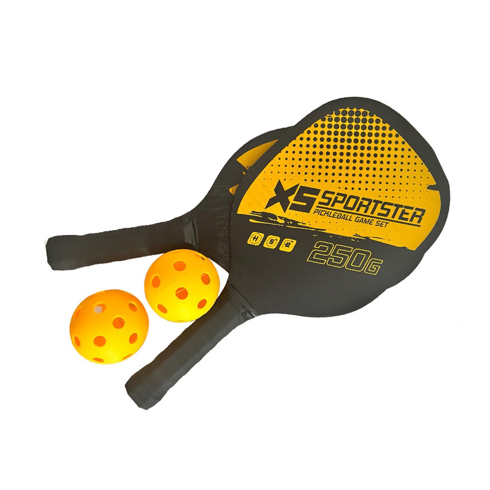 Pickleball Rackets Wood Pickleball Paddles Set for Beginner Men Women Player