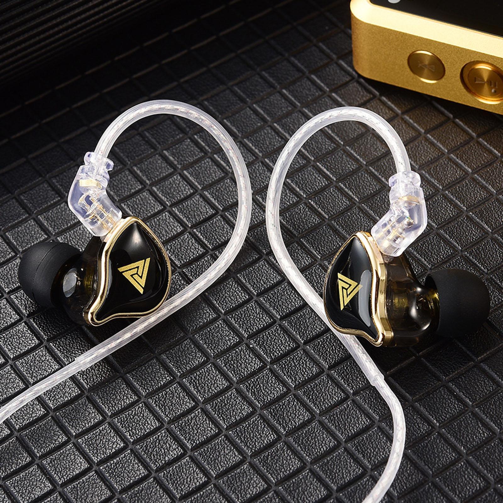 Dynamic Earphone with Mic 10mm Monitor Comfortable Headset for DJ Black