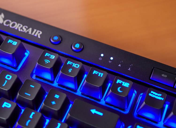 Bàn Phím Cơ Không Dây Corsair K63 LED Blue Cherry MX Red Switch Tenkeyless - Hàng Chính Hãng