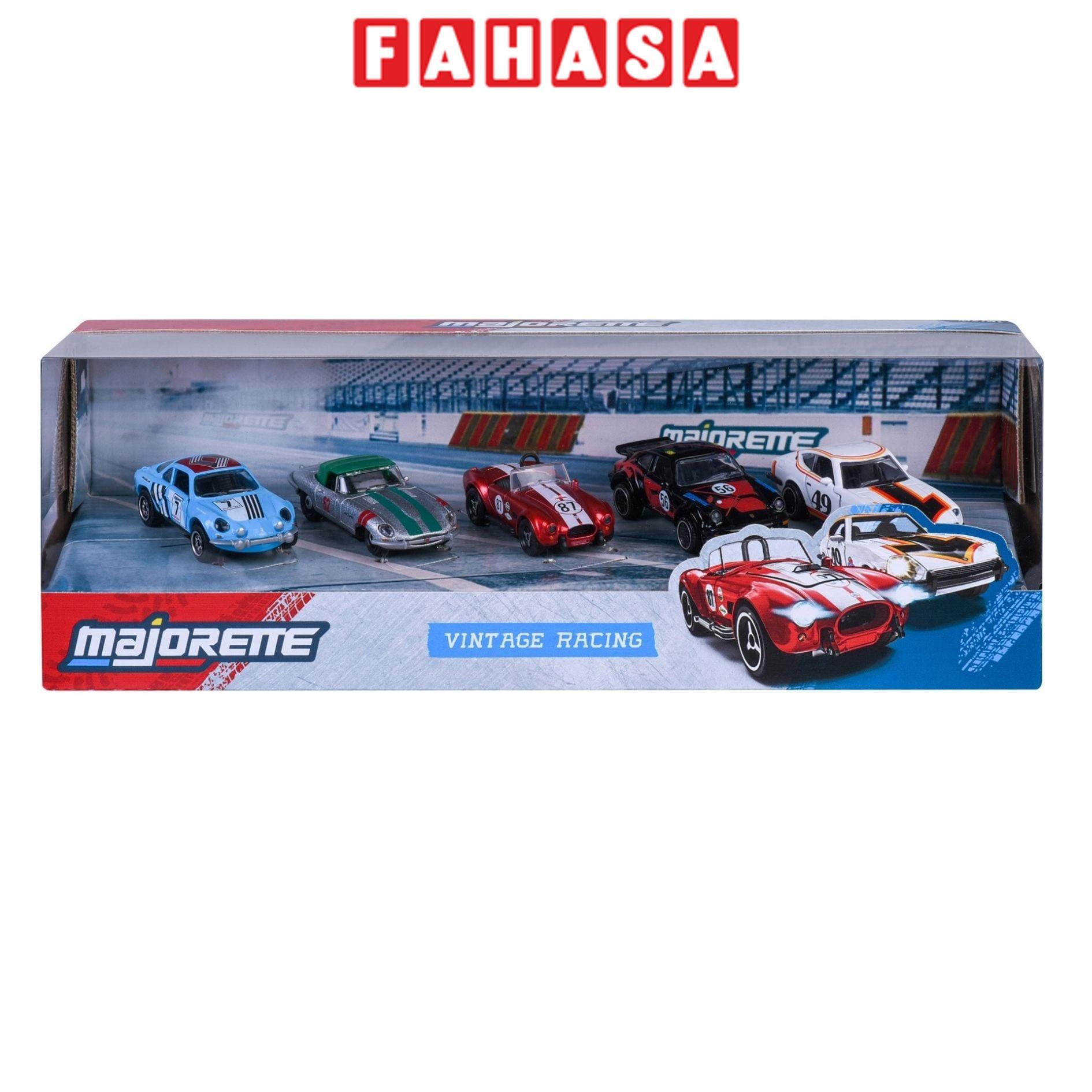 Bộ 5 Đồ Chơi Mô Hình Xe 5 Pieces Giftpack - Majorette 8502005000 - Vintage Racing
