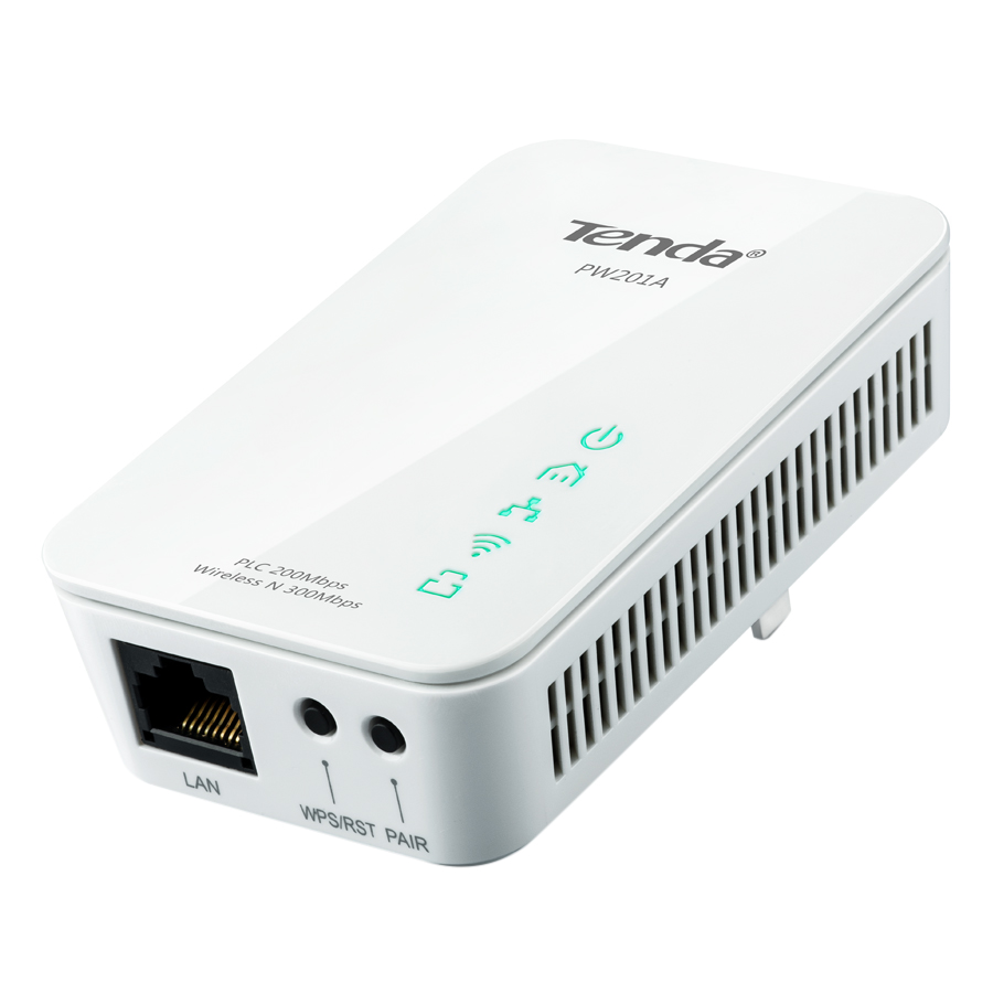 Bộ Chuyển Đổi PowerLine Wireless Tenda PW201A N300 Extender - Hàng Chính Hãng