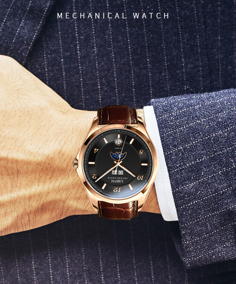 Đồng hồ nam chính hãng Lobinni No.18016-1