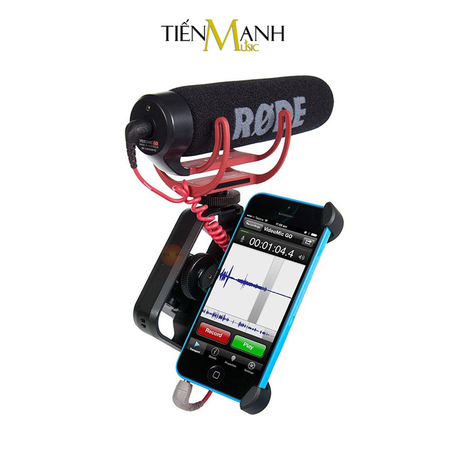 Rode SC7 - Cáp Chuyển Đổi Tín Hiệu Từ Micro vào Điện Thoại 3.5mm TRS to TRRS Jack, Rack, Rắc, Giắc SmartPhone Hàng Chính Hãng - Kèm Móng Gẩy DreamMaker