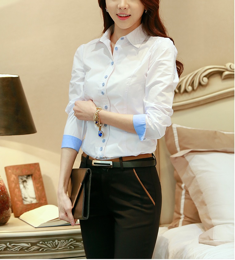 Áo sơ mi trắng công sở cổ đức, lên form chuẩn, dễ phối đồ CS70