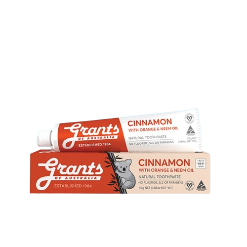 Kem đánh răng thảo dược quế Grants Cinnamon 110g ngừa viêm nướu, ê buốt, chảy máu chân răng, hơi thở thơm mát