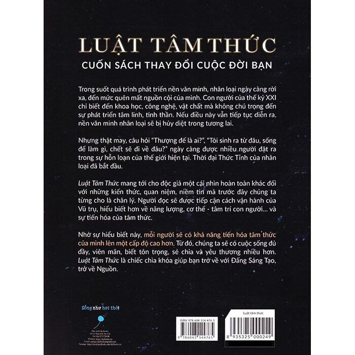Luật Tâm Thức - Giải Mã Ma Trận Vũ Trụ - Ngô Sa Thạch - Tái Bản -