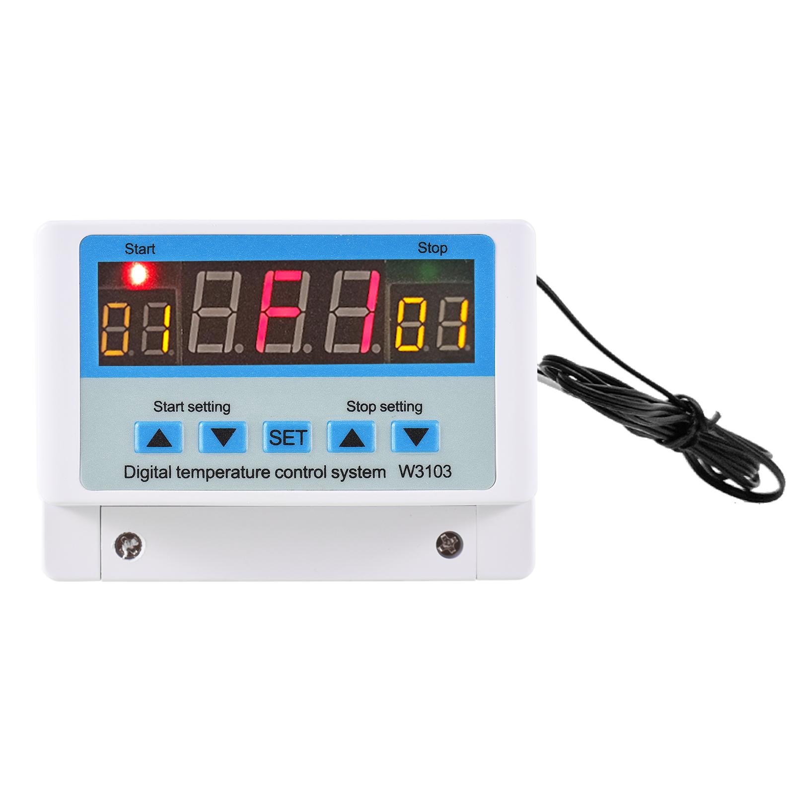 30A/AC110-220V LED Digital Temperature Controller Intelligent Thermostat Heating Cooling Temperature Control System with Sensor