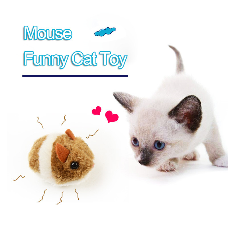 Đồ chơi trêu mèo con chuột chạy lên dây cót - GENYO cat toy 032 ( màu giao ngẫu nhiên )