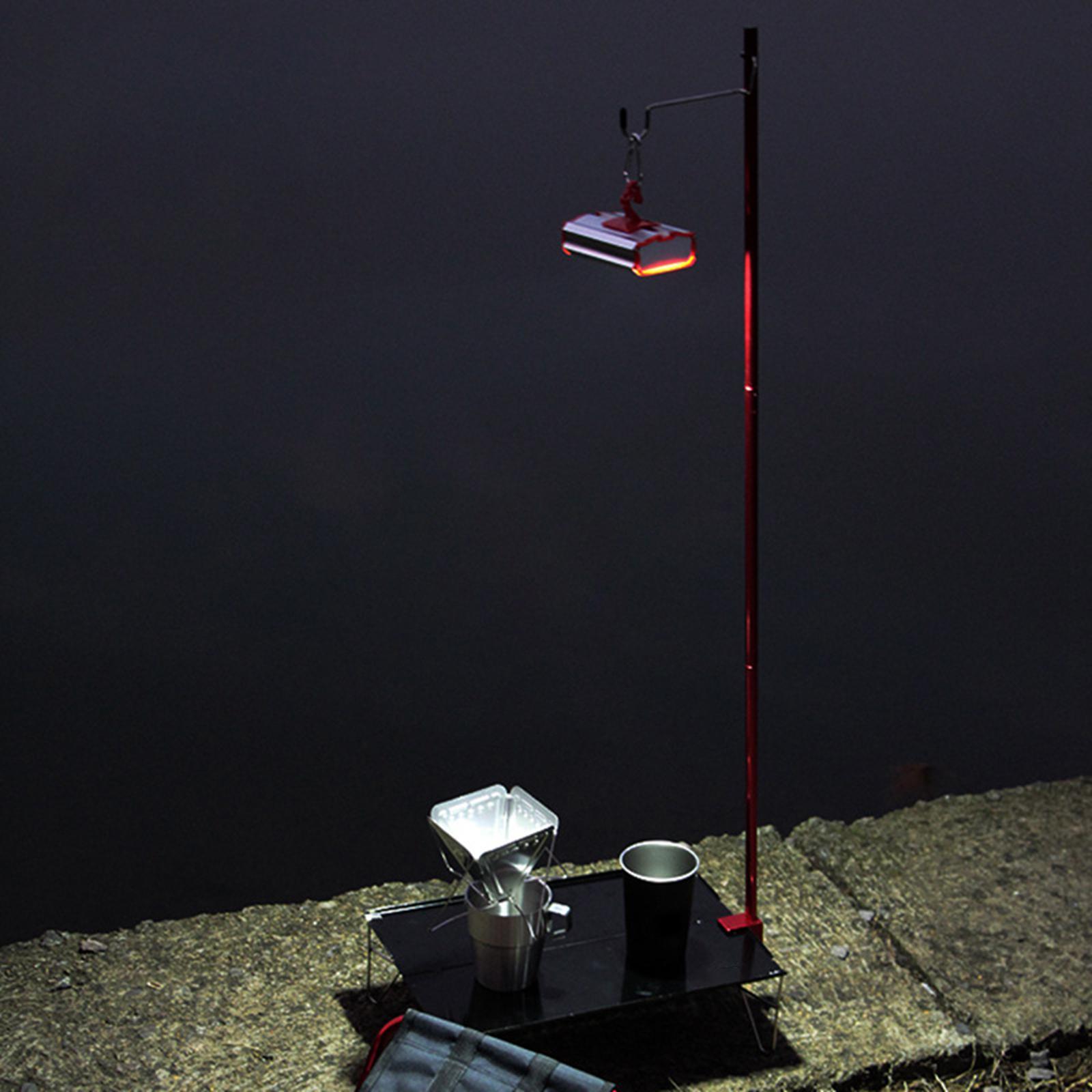 Folding Lantern Stand for Camping, 37in Lightweight Aluminum Alloy Outdoor Lantern Pole Hanger