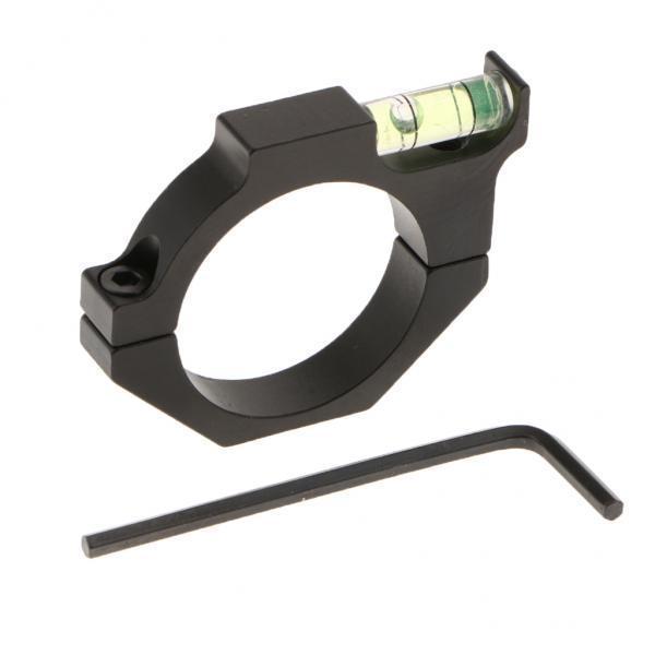 2X 25.4mm 1 Inch Aluminum Alloy Sight Fixture Tube Telescope Spirit Level Clamp