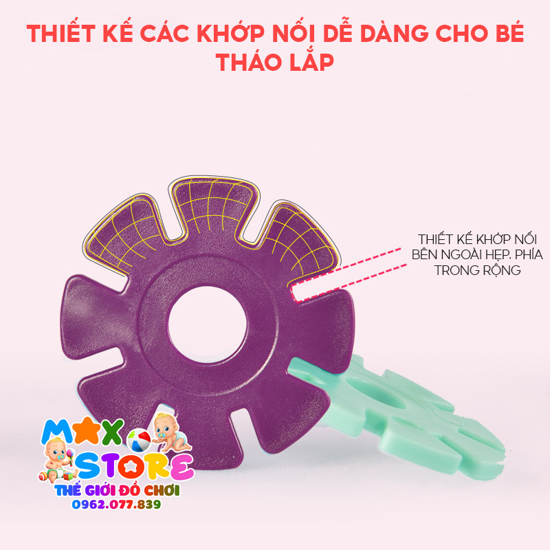 Túi Xếp Hình Hoa Cúc Trơn Nhiều Màu Sắc Cho Bé Chơi Lắp Ghép Sáng Tạo