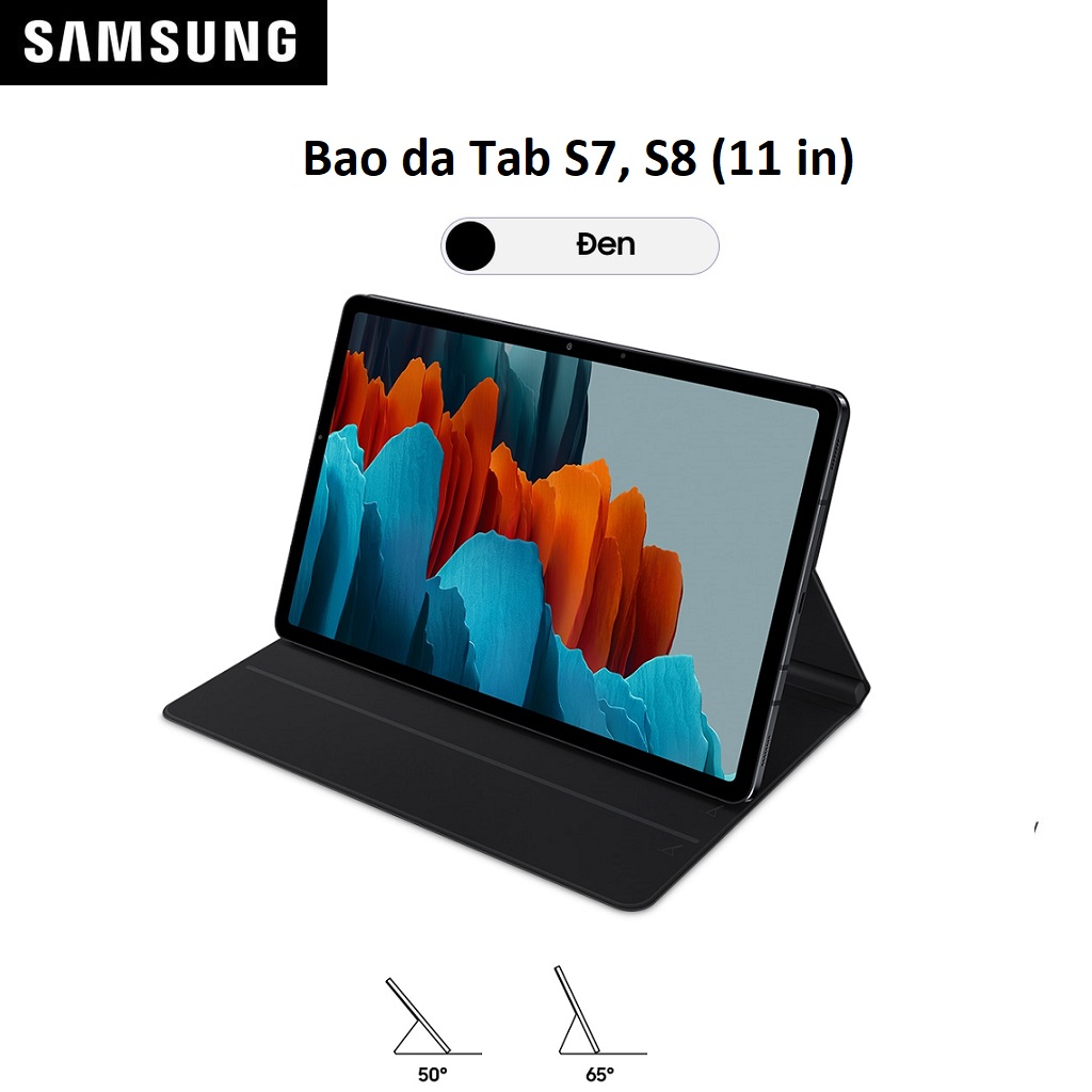 Bao Da Samsung Galaxy Tab S7 / S8 và S7 Wi-Fi Book Cover - Hàng Chính Hãng