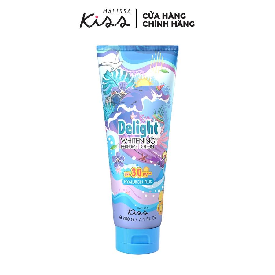 Kem Dưỡng Ẩm Chống Nắng Hương Nước Hoa Malissa Kiss Whitening Perfume Lotion SPF30 Pa+++ Delight 200g