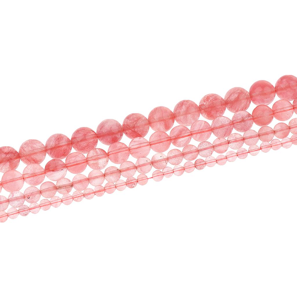 Hand-Made Crystal Gemstone Round DIY Loose Beads Jewelry Making Strands 4mm