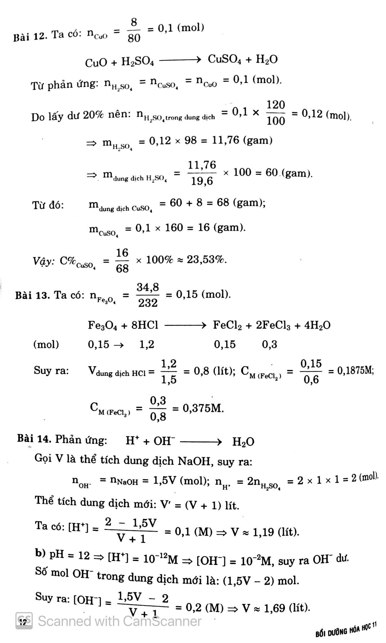 Bồi Dưỡng Hóa Học 11
