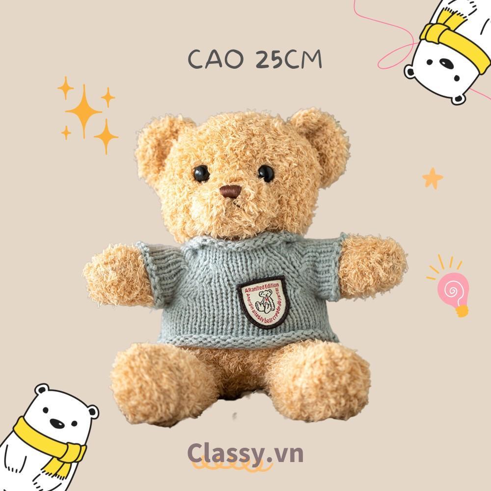 Gấu bông Teddy Classy mặc áo siêu êm siêu mịn B1375 B1376