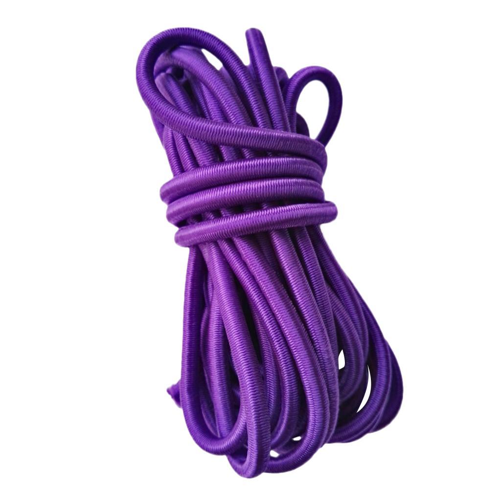 3pcs 5mm ELASTIC BUNGEE ROPE SHOCK CORD TIE DOWN, ROOF RACKS TRAILERS BOATS
