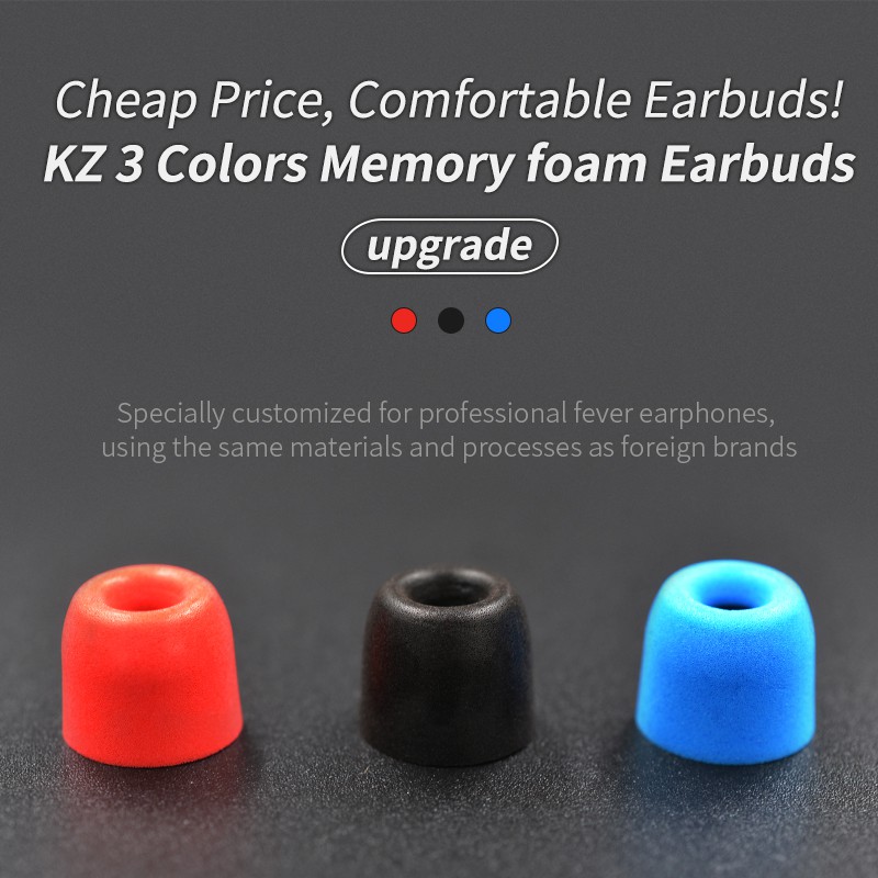 Bộ nút tai nghe KZ MEMORY FOAM | Núm tai nghe KZ | Hàng Chính Hãng