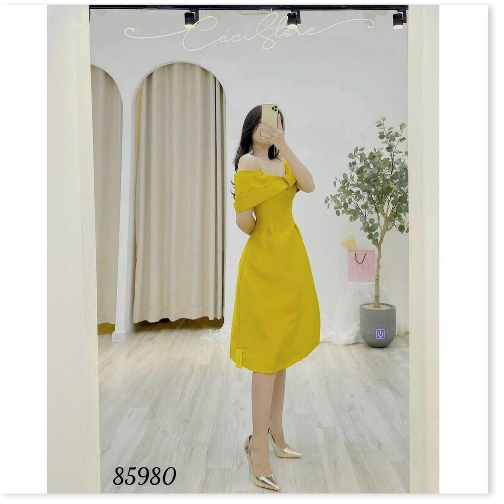 ĐẦM XÒE DỰ TIỆC NỮ CỔ CỘT NƠ SIÊU XINH SANG TÔN DÁNG CHO CÁC CHỊ EM THỜI TRANG LANO STORE