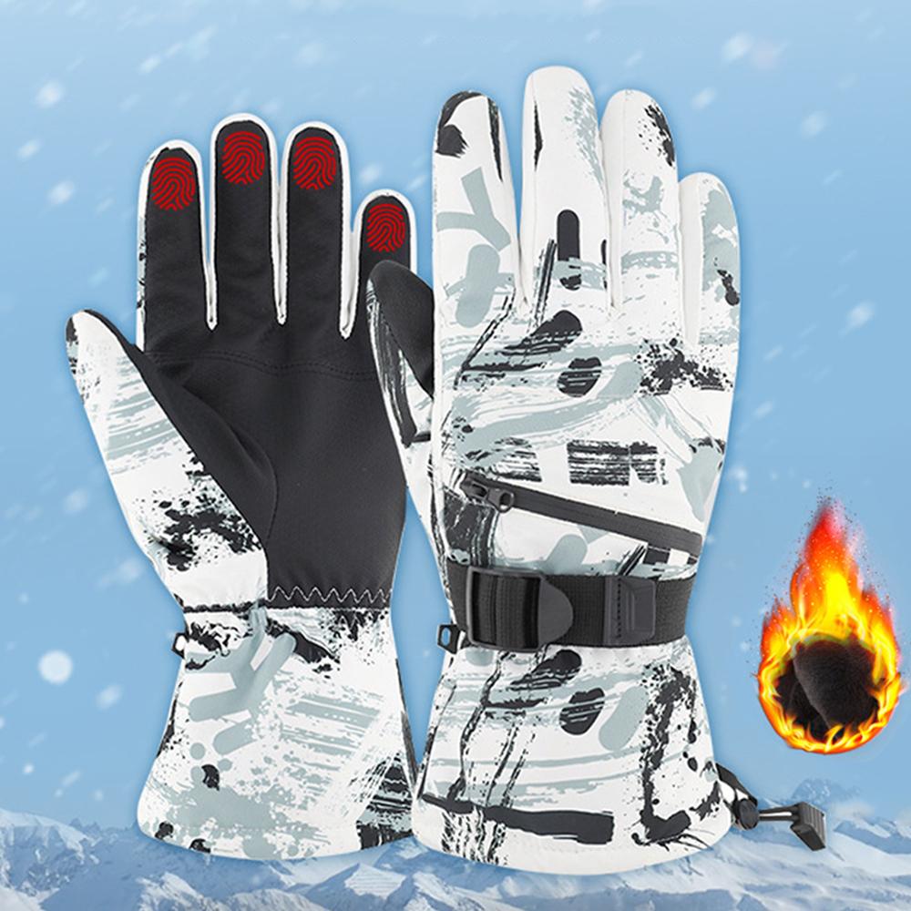 Găng Tay Mùa Đông Unisex Nam Nữ Giữ Ấm Chống Thấm Nước Sử Dụng Màn Hình Cảm Ứng Dễ Dàng