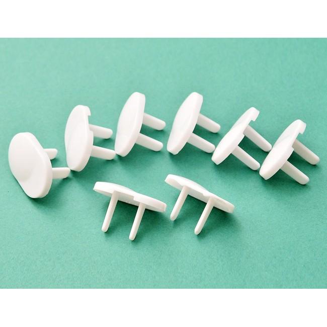 Combo 10 bịt ổ điện 2 chân, 3 chân lộn xộn bằng nhựa cao cấp