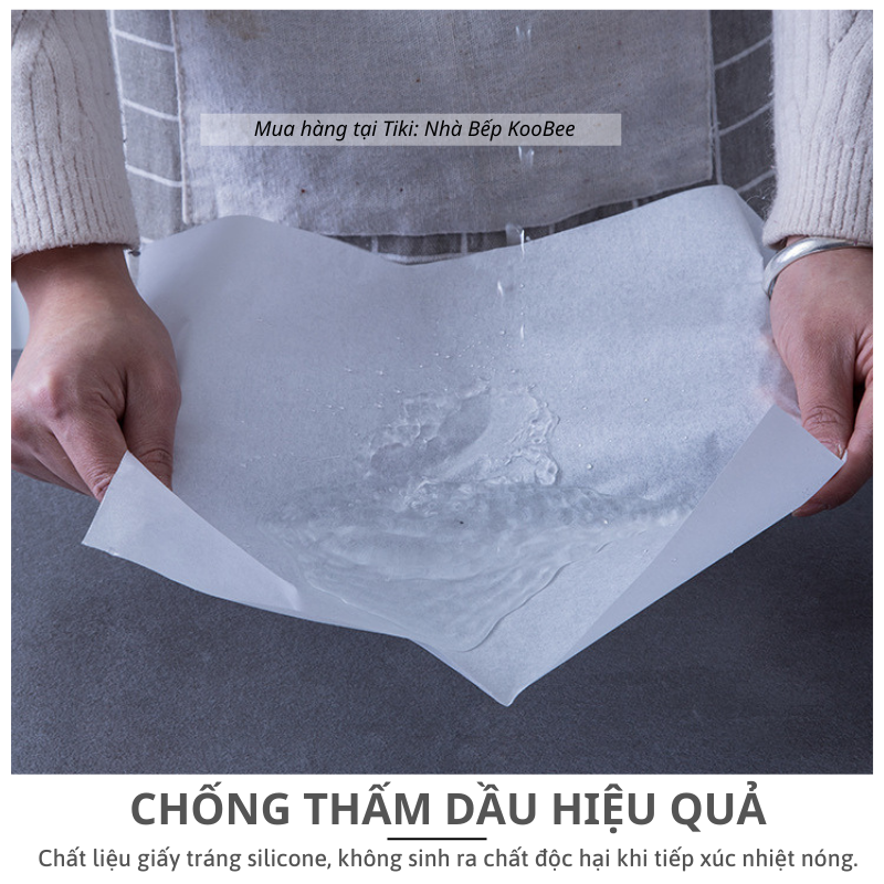 Cuộn giấy nến làm bánh 10 mét - Giấy nướng bánh, thực phẩm chịu nhiệt chống dính không thấm dầu (PKB06)