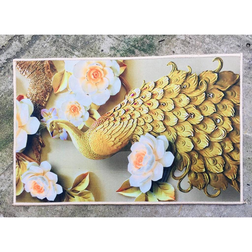 Thảm chùi chân 3D chống trơn trượt - Giao ngẫu nhiên