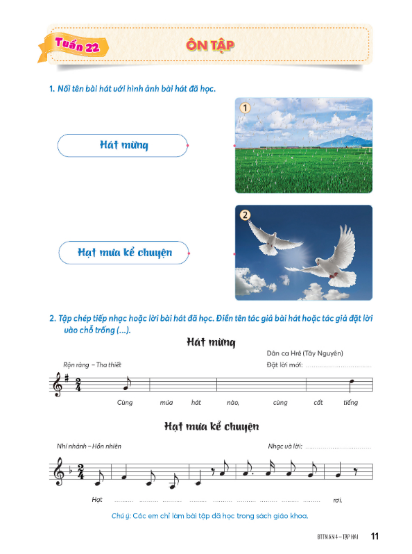 Hình ảnh Sách - Combo Bài tập trải nghiệm âm nhạc 4 - tập 1 + 2 biên soạn theo chương trình giáo dục phổ thông mới