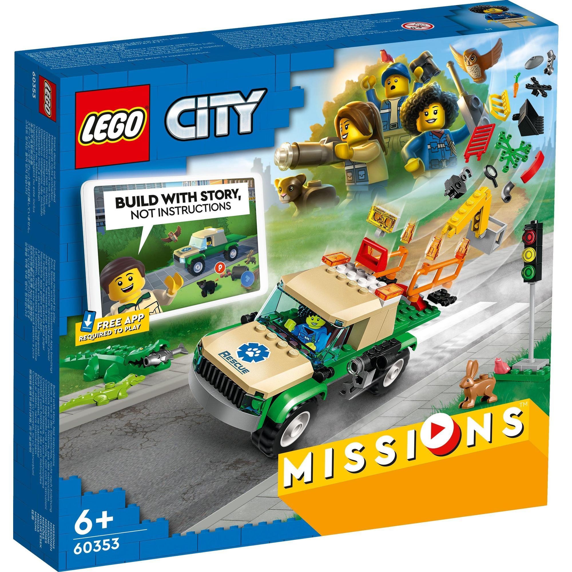 LEGO City 60353 Nhiệm Vụ Giải Cứu Động Vật Hoang Dã (246 chi tiết)