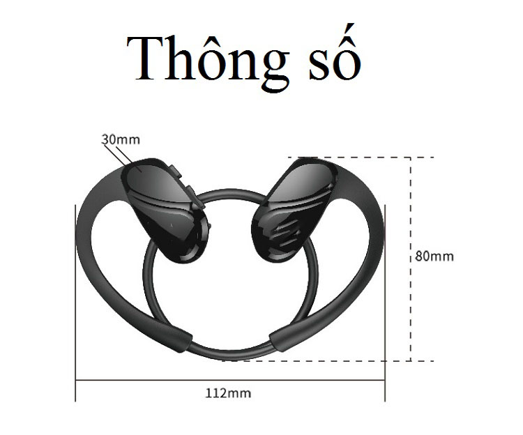 Tai Nghe Thể Thao H.6 Công Nghệ Bluetooth 4.0 Âm Thanh Sống Động.