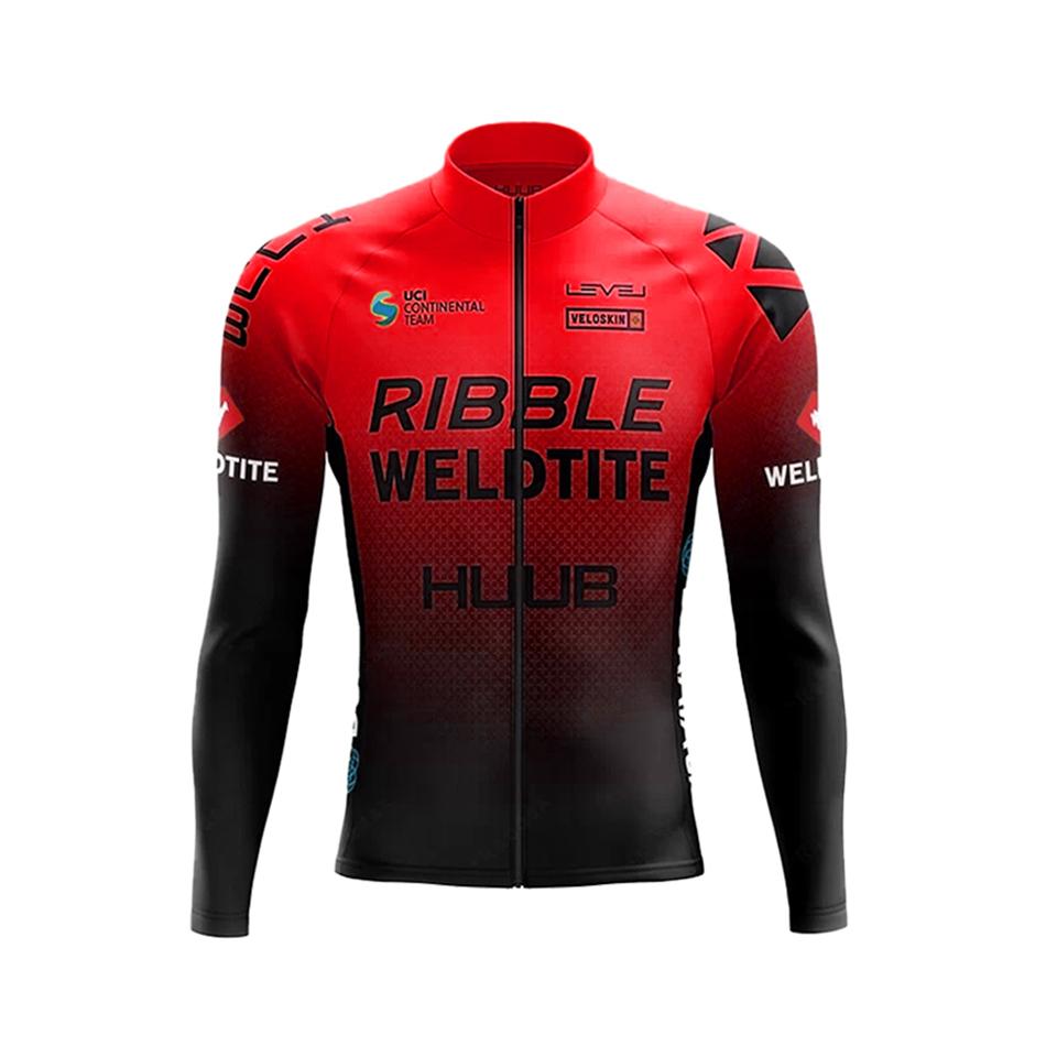 Màu gradient mùa thu Huub Cycling Jersey Long Sleeve 2023 MỚI quần áo đi xe đạp thể thao thoáng khí Jersey nam đường xe đạp MTB Quần Color: 8 Size: XS