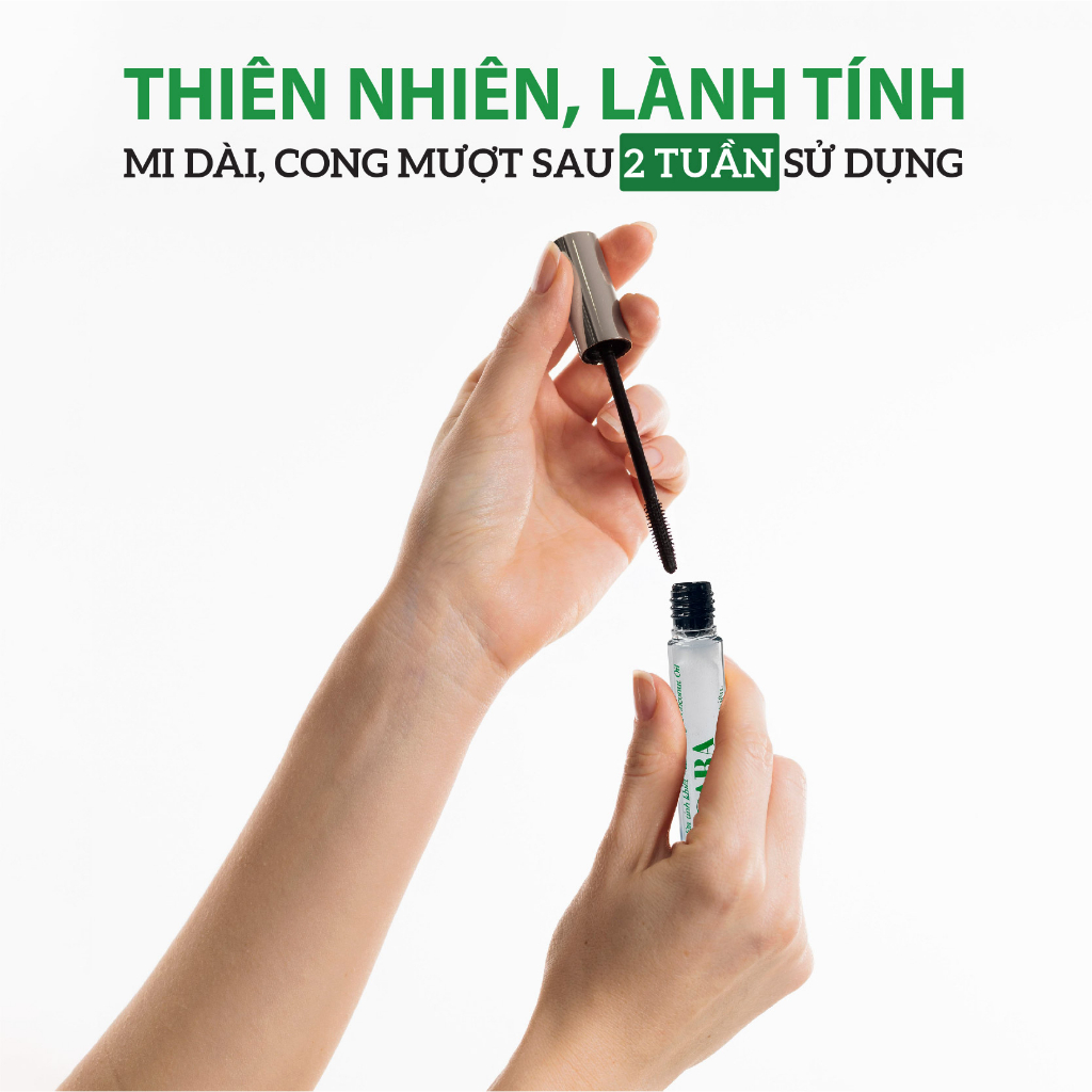 Mascara Dưỡng Mi Dầu Dừa Nguyên Chất Kích Thích Mi Mọc Dày & Dài Hơn MILAGANICS 5ml