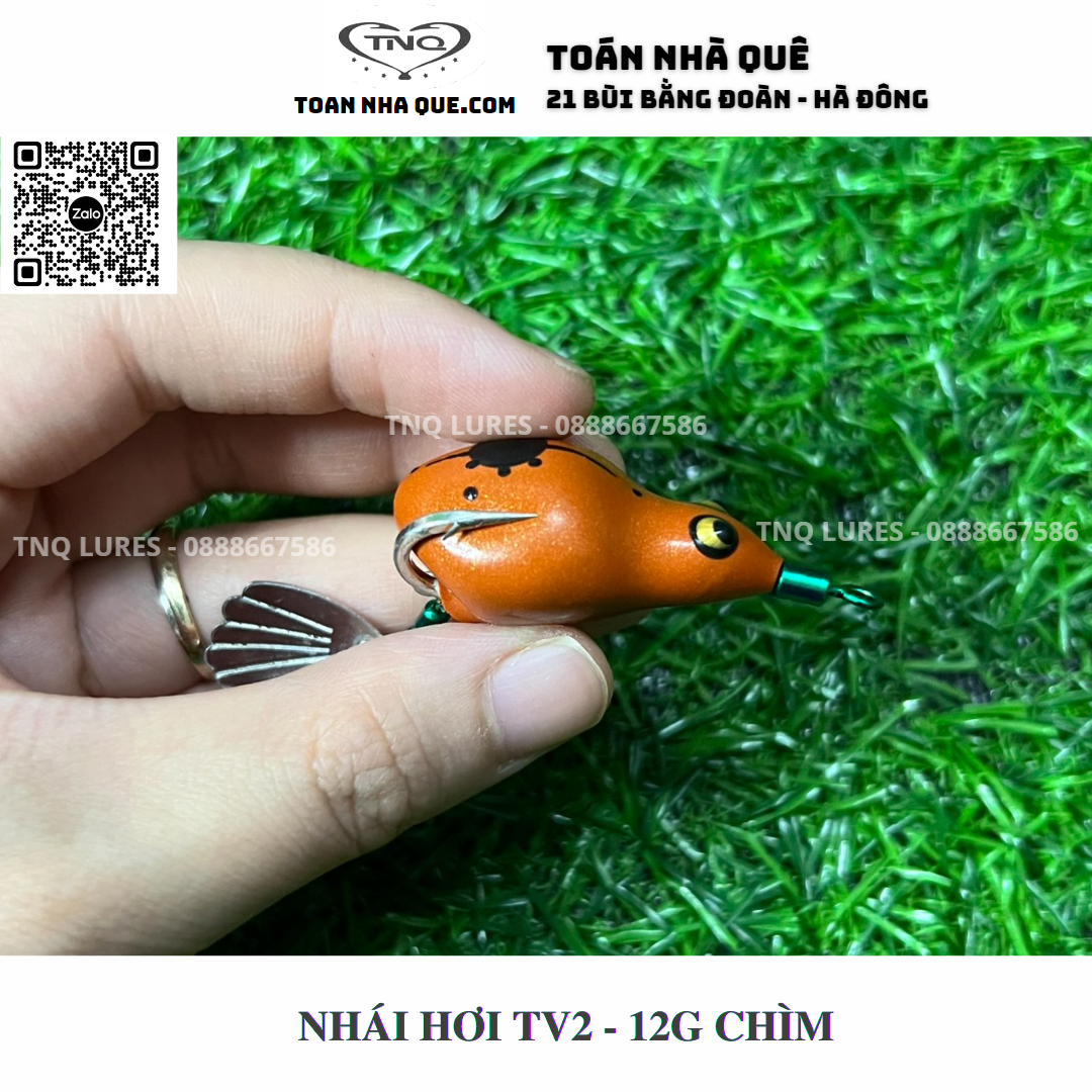 Mồi lure nhái hơi TNQ TV1 và TV2 - TOÁN NHÀ QUÊ / TNQ LURES