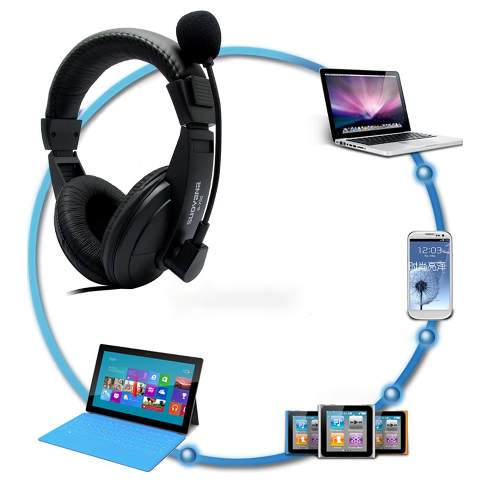 Over-Ear Gaming Headphone with .5mm Bass Surround for Laptop