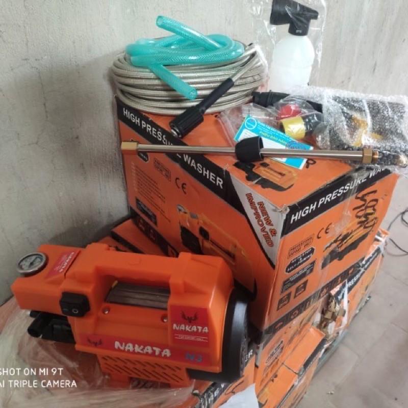 Máy rửa xe gia đình Nakata N3 tặng bình xà bông
