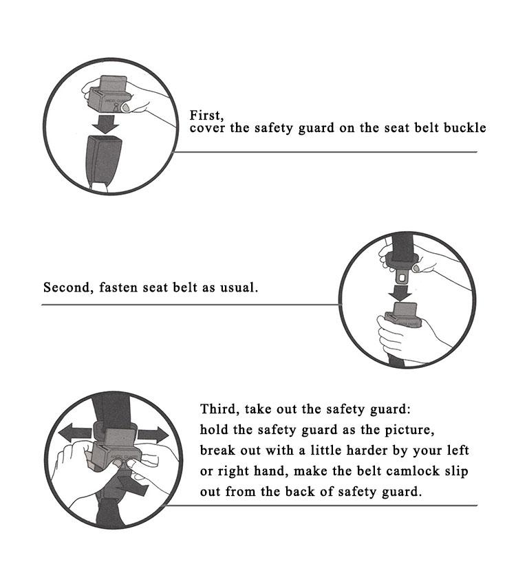 Xe Dây Đai Có Khóa Bảo Vệ An Toàn/Ngồi Xe Nút Dành Cho Trẻ Em Và Người Già Trẻ Em Khóa Thắt Lưng Kẹp