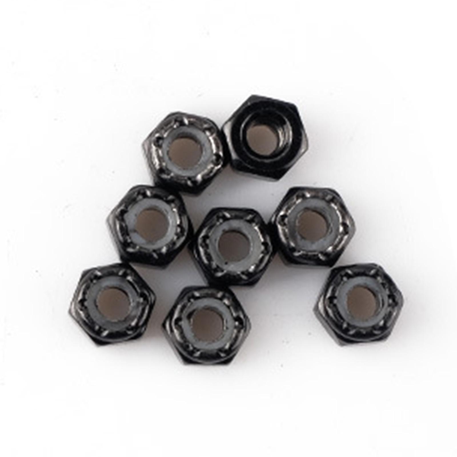 2PCS Skateboard Rubber Shock Absorbing Pads Trucks Wheel Accessory 6mm Black