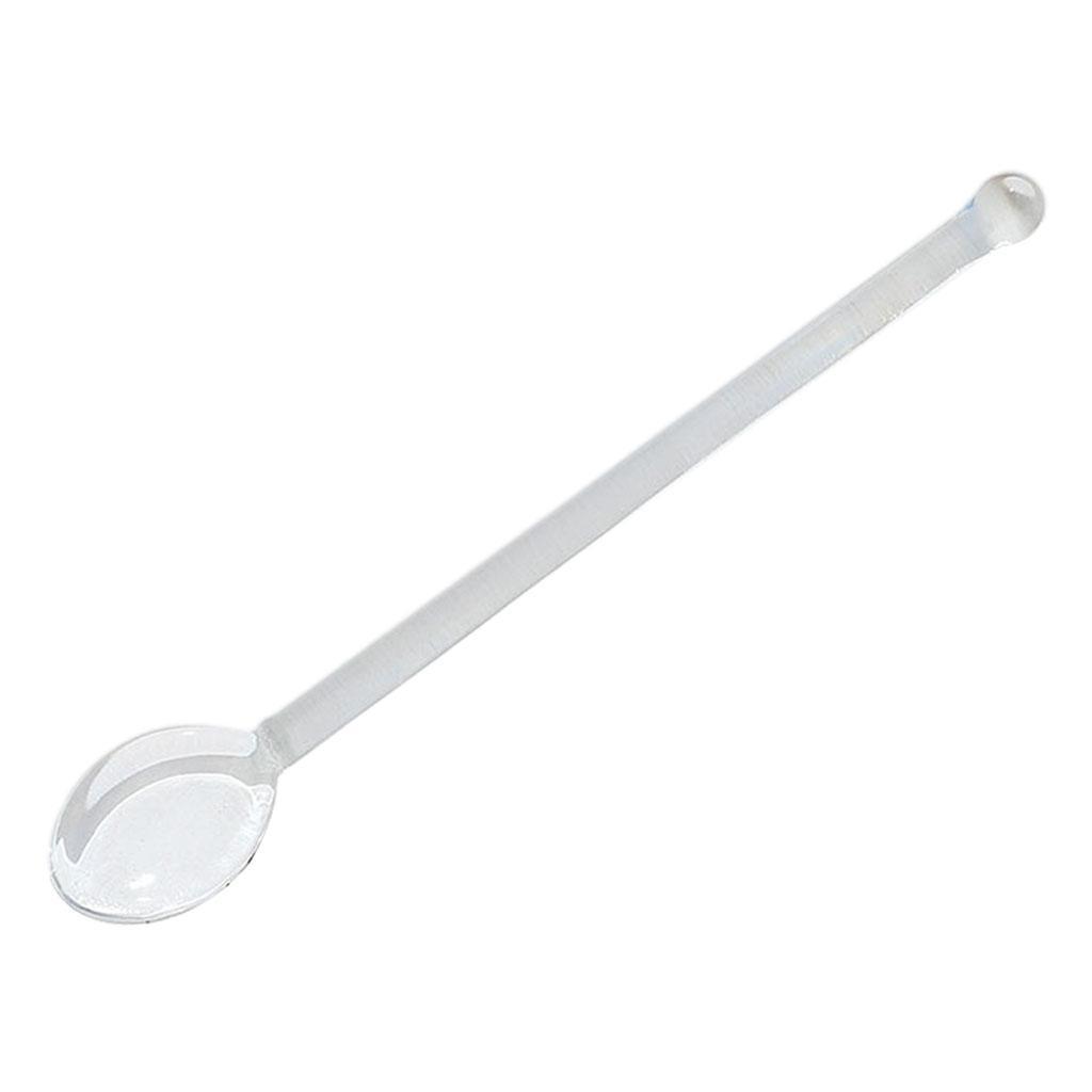 3x Glass Teaspoons Stirring Spoon for Stirring Coffee Bar