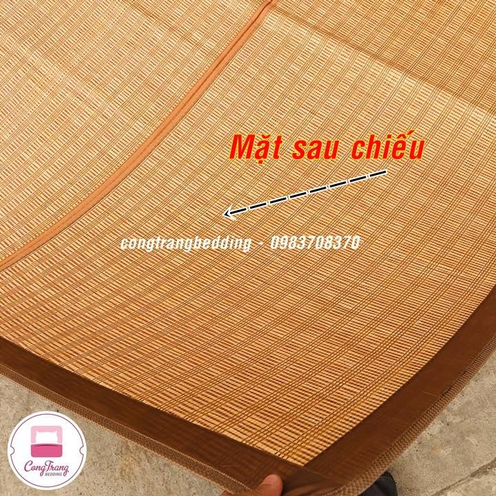 Chiếu trúc tăm vân gỗ mát lạnh mùa hè - Có size cho cá nhân, giường tầng, giường đơn | Chiếu kí túc xá