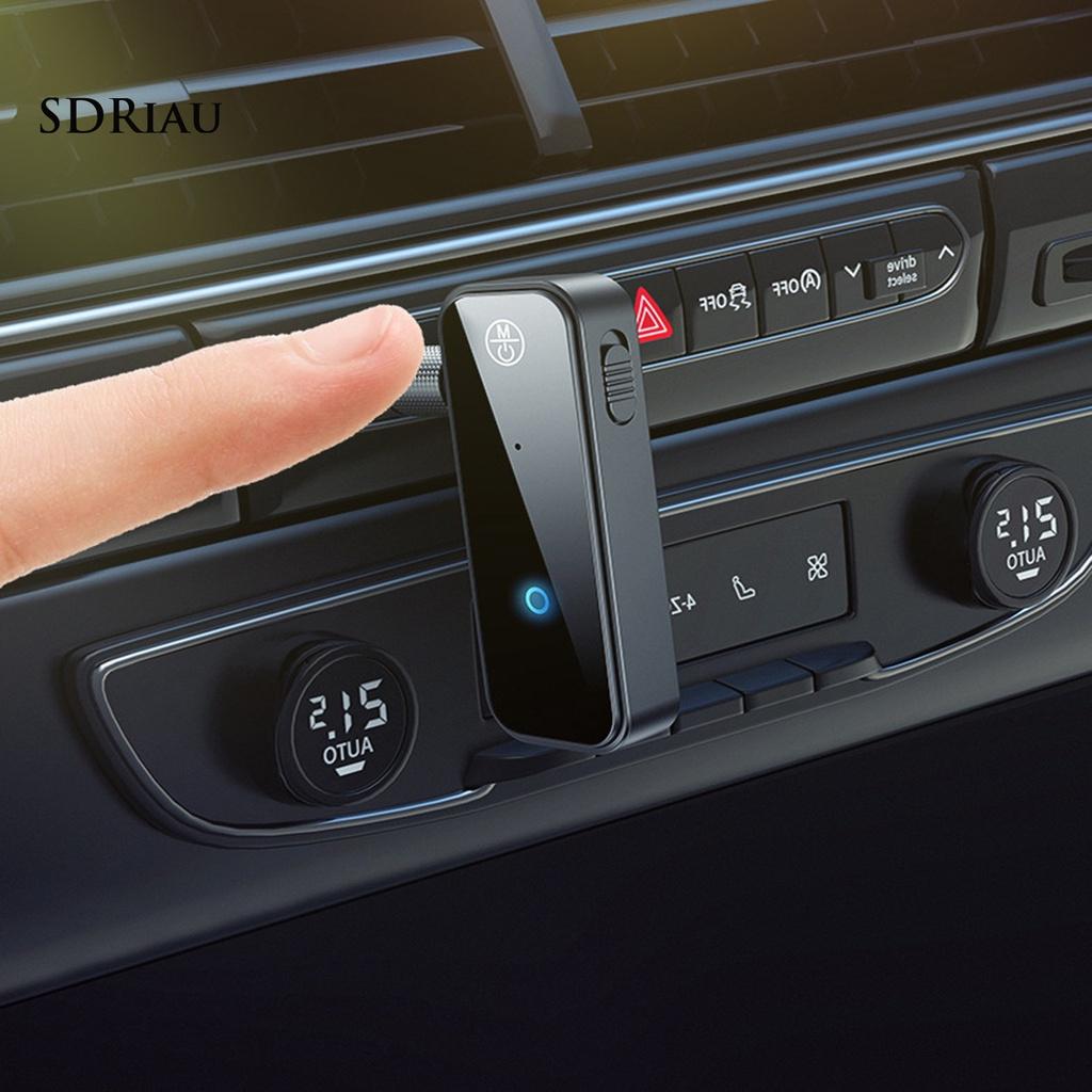 *QCDZ* 2 in1 Bluetooth Receiver Car Aux Hands-free Call Audio FM Transmitter Adapter