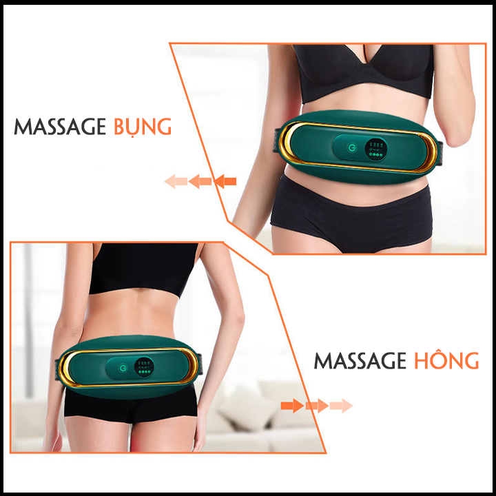 Đai massage bụng đánh bay lượng mỡ thừa giảm đau nhức thắt lưng với 6 motor rung cực mạnh nhỏ gọn tiện lợi