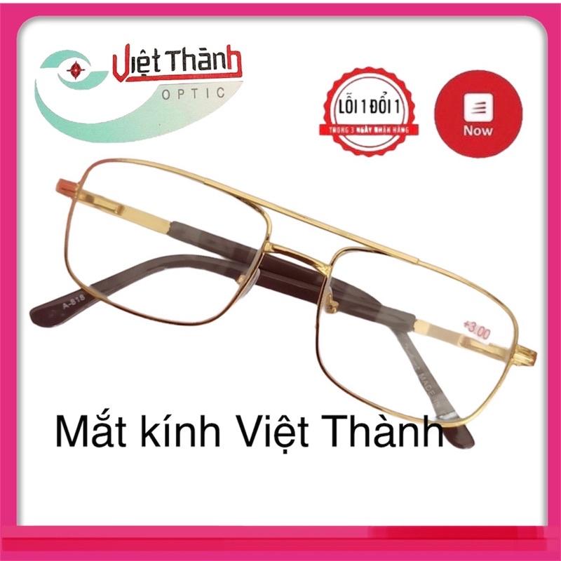 Kính lão viễn thị mắt THUỶ TINH 2 cầu cứng kính làng thủy tinh L12