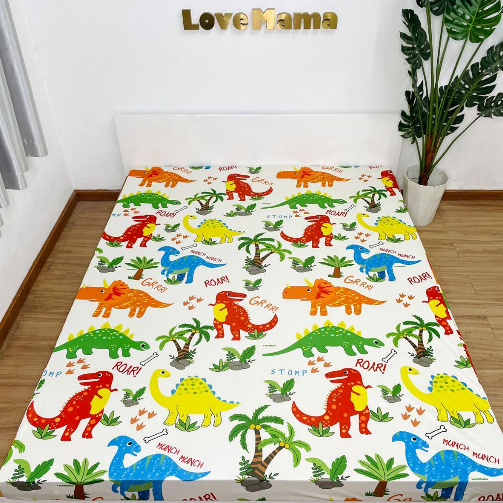 Ga chống thấm Cotton khủng long không nóng, mềm mại thoáng mát LoveMama