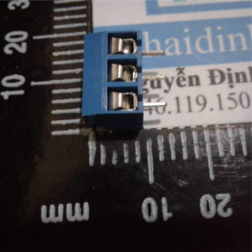 domino, terminal đầu nối xanh dương, 5.08mm, 3p 3 chân KDE0148 (10 cái)