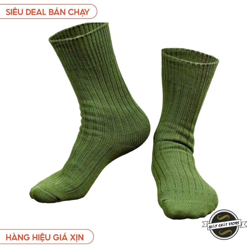 Tất dệt kim nam cao cổ màu xanh MÃ SQ1