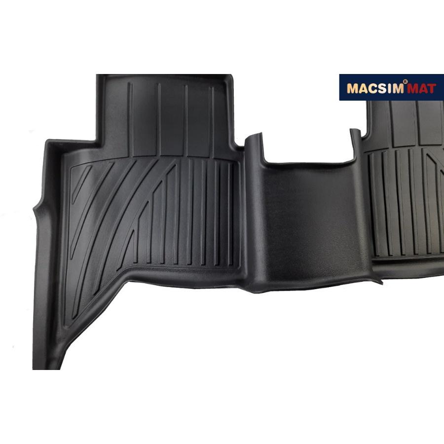 Thảm lót sàn xe ô tô Mazda BT50 2016 - 2019 Nhãn hiệu Macsim chất liệu nhựa TPV cao cấp màu đen