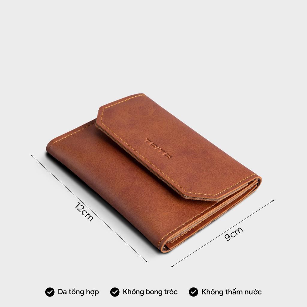 Ví mini TRITA RVN06, 6 ngăn, đựng vừa 3 thẻ card và tiền, phù hợp đi chơi, đi làm, da tổng hợp cao cấp , bảo hành 1 năm