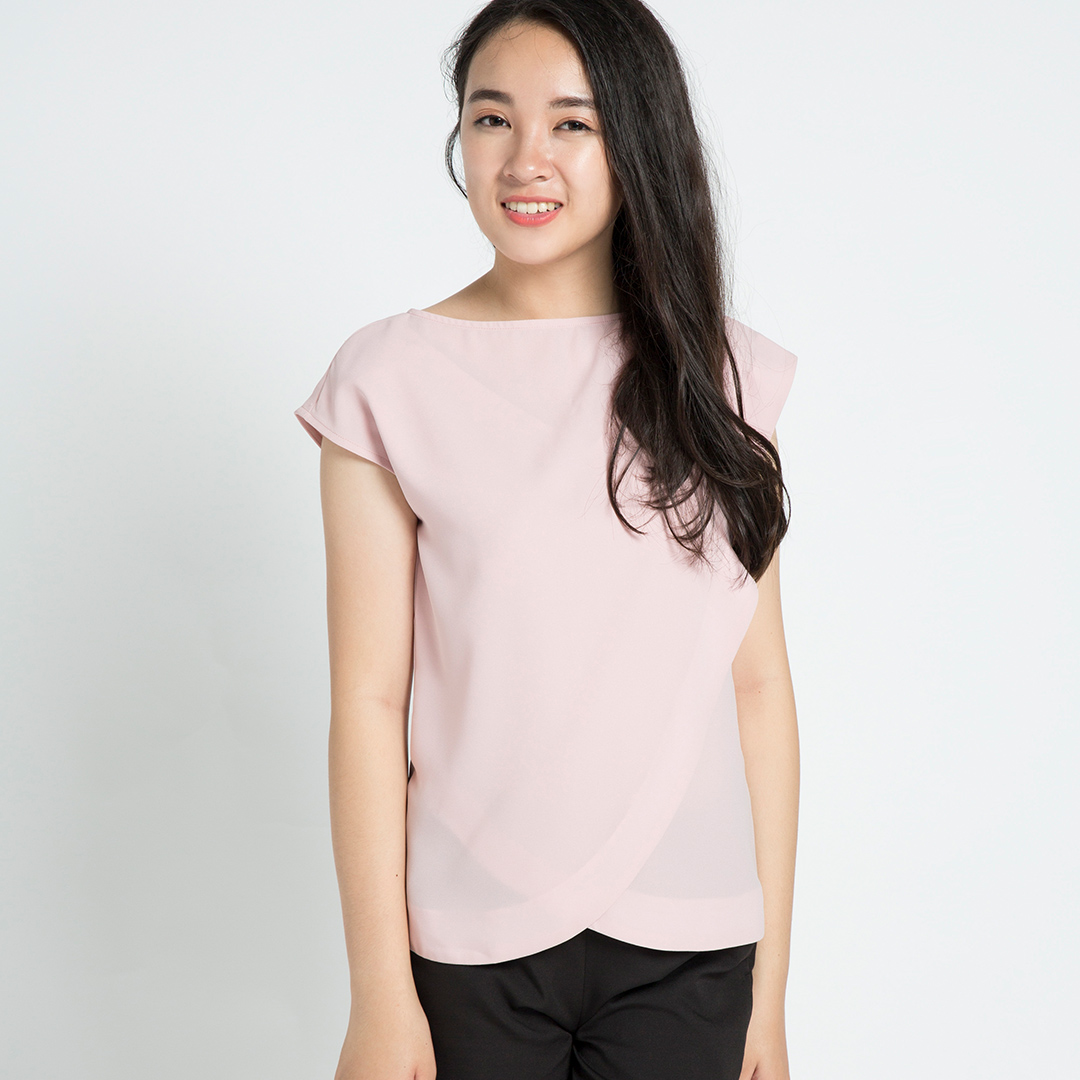 Áo Đắp Vạt Hity TOP090 (Hồng Anh Đào Sakura)
