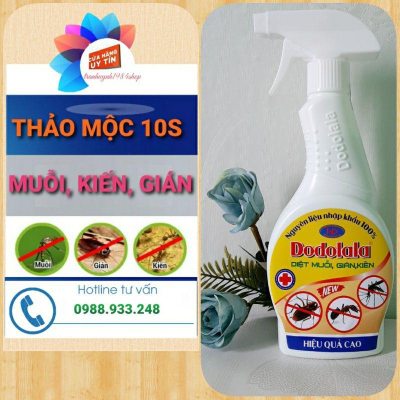 Thảo mộc sinh học Dodolala tiêu diệt và xua đuổi Muỗi, Kiến, Gián trong vòng 10s